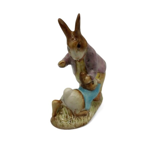 BESWICK Beatrix Potter Benjamin Bunny & Peter Rabbit Figurine England Vintage - Picture 3 of 9
